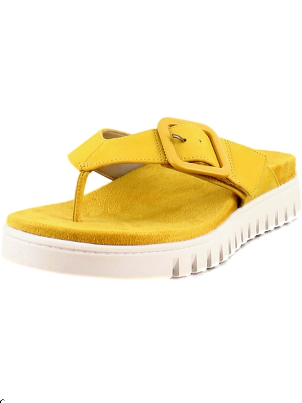 NEW Vionic Uptown Marin Toe Post Sandal in Daffodil Nubuck - 8 Wide